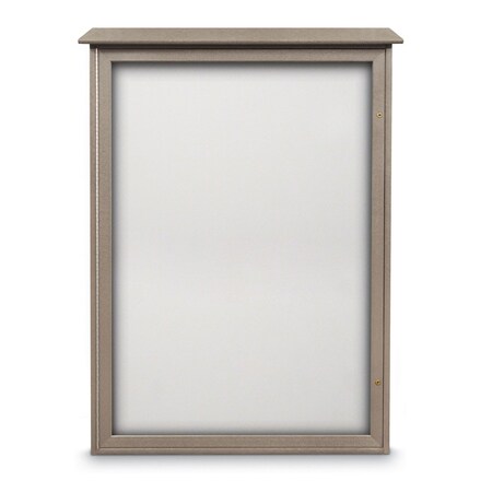 United Visual Products Indoor Enclosed Combo Board, 72"x36", White Frame/Burgundy & Rubber UVCB7236W-BURGUN-RUBBER